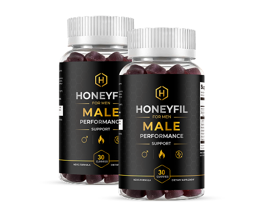 HoneyFil male vitality supplement two bottle pack front label